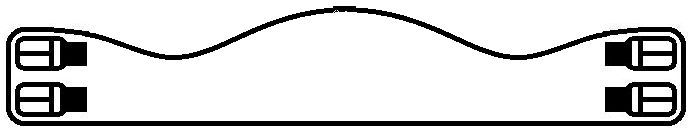Asymmetrischer Sattelgurt
